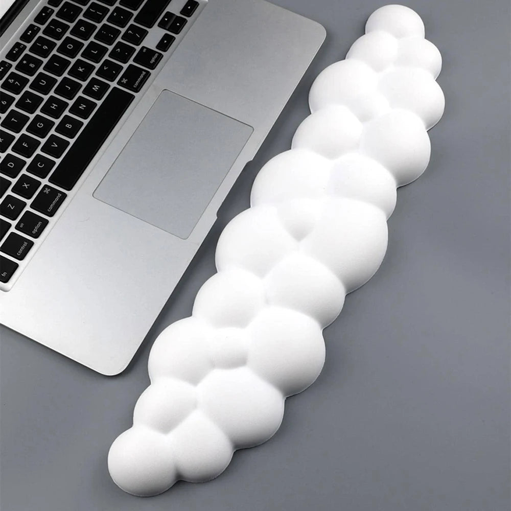 Cloud Shape Wrist Rest Pad Soft Material Memory Foam PU Bottom Anti-Slip Rubber Base Office Keyboard Mouse Support Wrist Pad