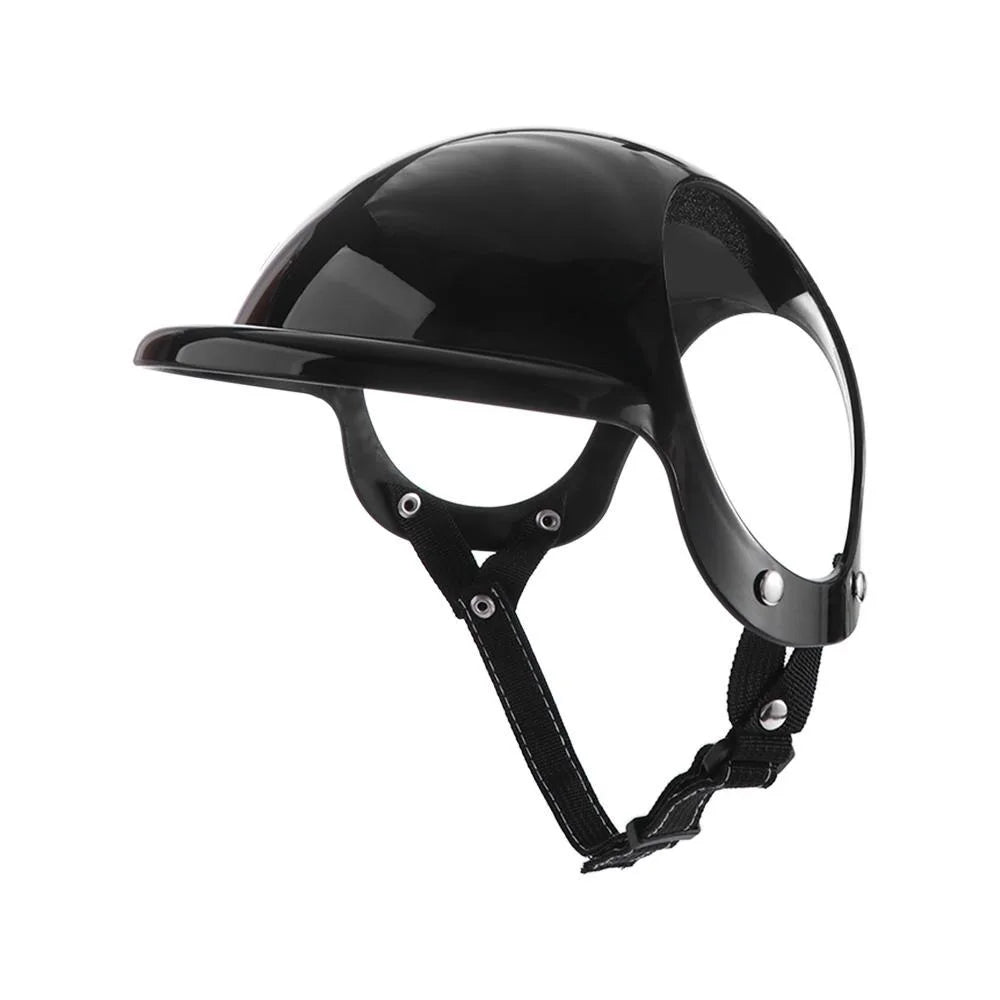 Cute Cat Headwear Dog Helmets with Ear Holes Adjustable Strap Pet Helmet Hat Hard Hat Photo Props Pet Ridding Cap Pet Supplies