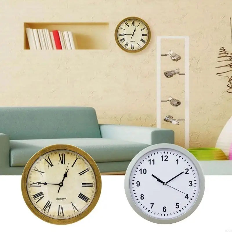 97QD Hiddens Safe Wall Clock Jewelry and Money Storage Box Practical Cash Container