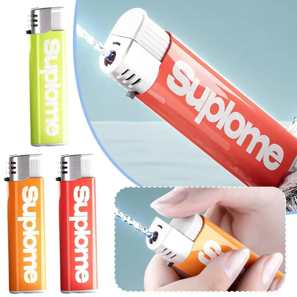 2025 New Portable Magic Lighter Prank Toy Realistic Funny Water Gun Lighter Decompression Toy  Waterpark
