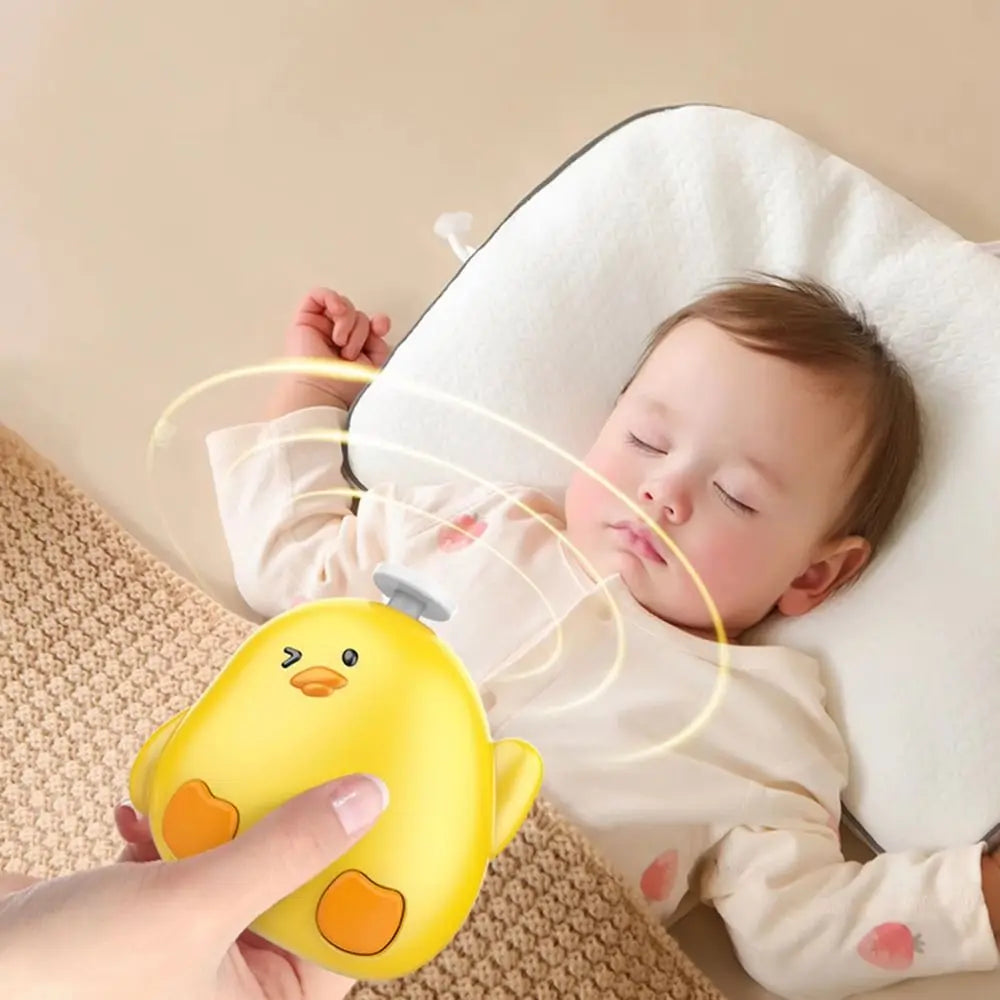 Cartoon Electric Baby Nail Trimmer Portable Quiet Operation Baby Nail Grinder Anti-clamping Chicken Shape Electric Nail Clipper