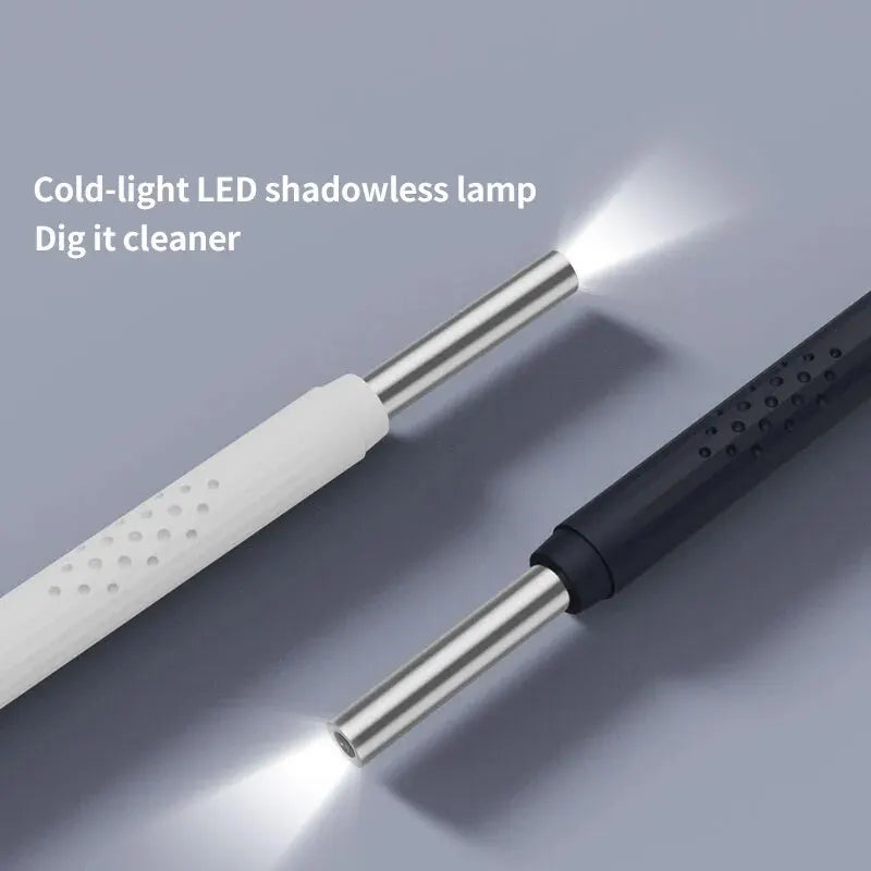 Smart Ear Cleaning Endoscope Spoon Mini Camera Ear Picker Ear Wax Removal Visual Ear Mouth Nose Otoscope Support Android PC