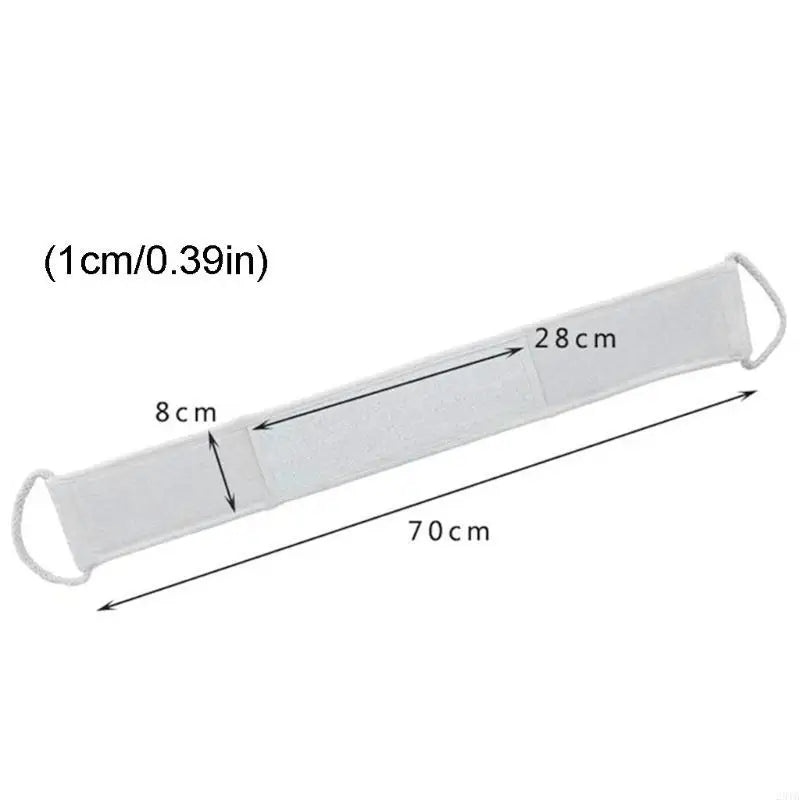 28TA 70cm Natural Loofah Back Scrubber Washer Shower Exfoliating Body Deep Cleaning Double Sided Massage Bath Sponge Bathroom
