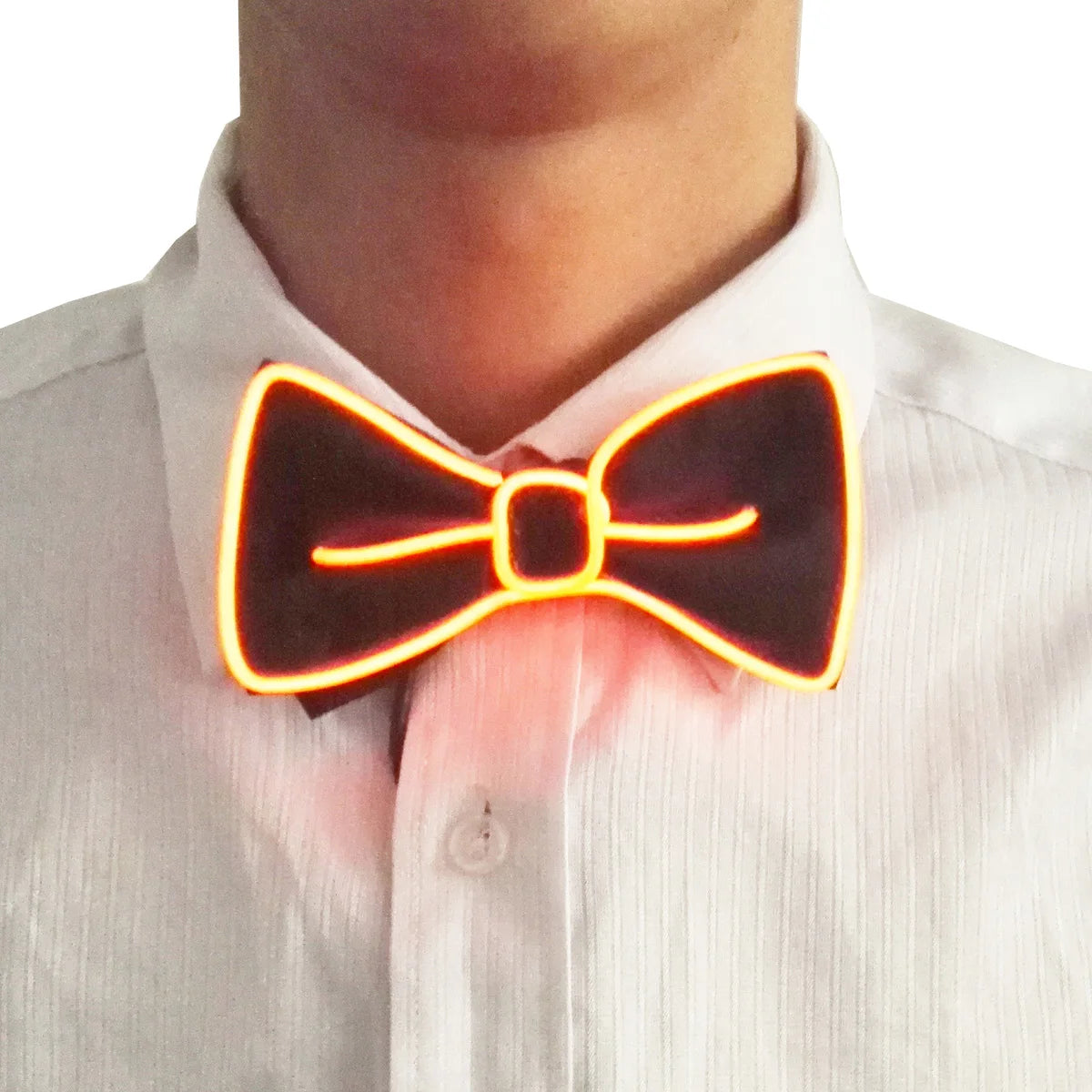 Flashing Neon Light LED Tie Halloween Christmas Dance Supplies Wedding Performance Decoration Luminous EL Wire Necktie