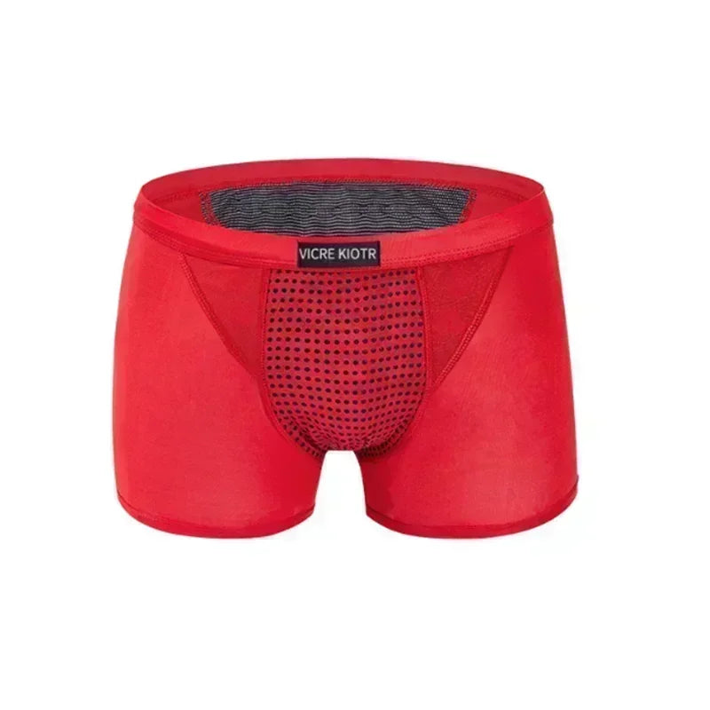 L-6XL 2023 New Men's Physiological Underwear Men Enlargement Underpants Health Boxer Shorts Tourmaline Prostate Magnetic Therapy