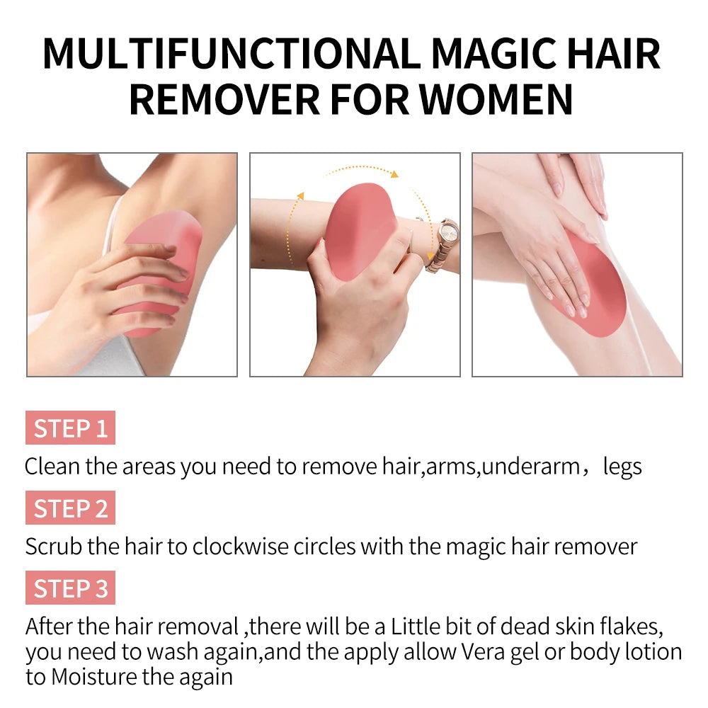 Crystal Epil Hair Removal Eraser Painless Safe Reusable Easy Clean Depilation Tool Physical Glass Hair Remov Body Beauty Eraser