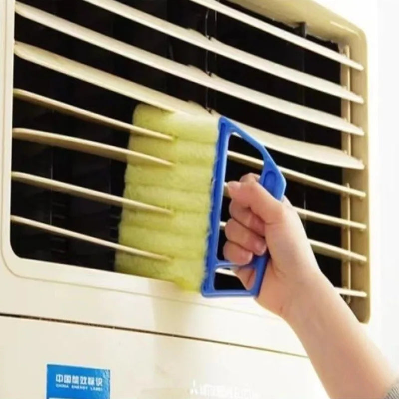 Multifunctional Blinds Window Cleaning Brush Air Conditioner Dust Removal Brush Blinds Duster Household Dust Brush for Window