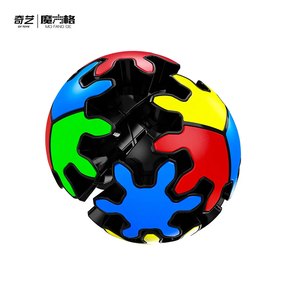 QIYI Gear Shift Cube 2X2 Magic Speed Cube Stickerless Professional Fidget Toys QiYi 2X2 Gear Shift Ball