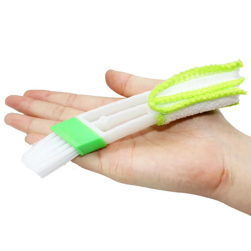 1 Pcs Long Durable 2 In 1 Double Slider Car Air-conditioner Outlet Cleaning Tool Outlet Window Cleaning Multi-purpose Brush