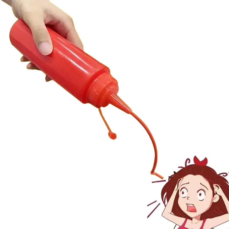 Funny Prank Ketchup Bottles Practical Jokes Tomato Sauce Prank Adult Kids Cool Toys Frightening Items Fake Ketchup Surprise Gift