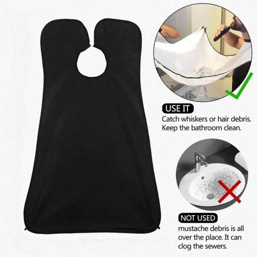 Shaving Men's Shave Beard Apron Shaving Cloth Belt Transparent Suction Cup Care Cleaning Beard Shave Apron Men's Gift