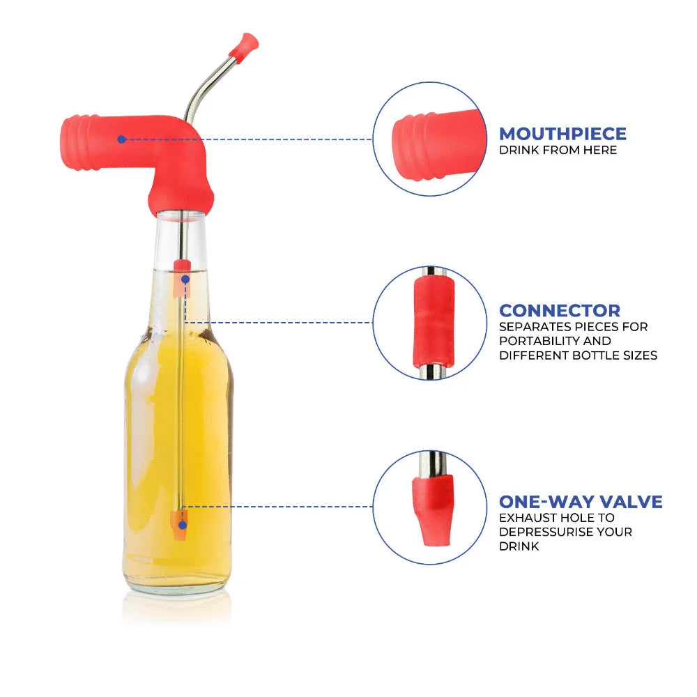 Beer Snorkel Can Drinking Funnel Bong Bucks Hens Straw Games Hens Bucks Bar Party Entertainment