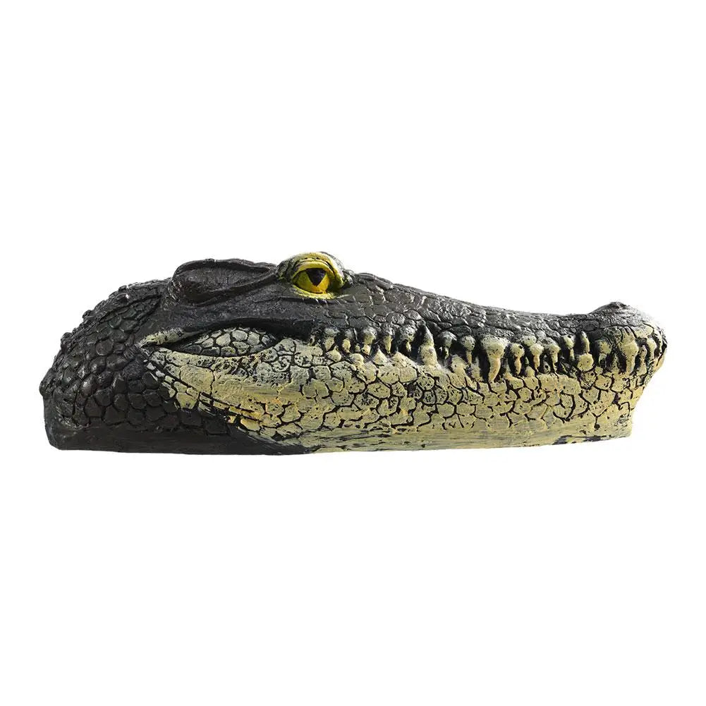 1pc Floating Alligator Head Aquatic Simulation Realistic Courtyard Head Animal Pond Pool Ornaments Park Decor Crocodile Out A5A5