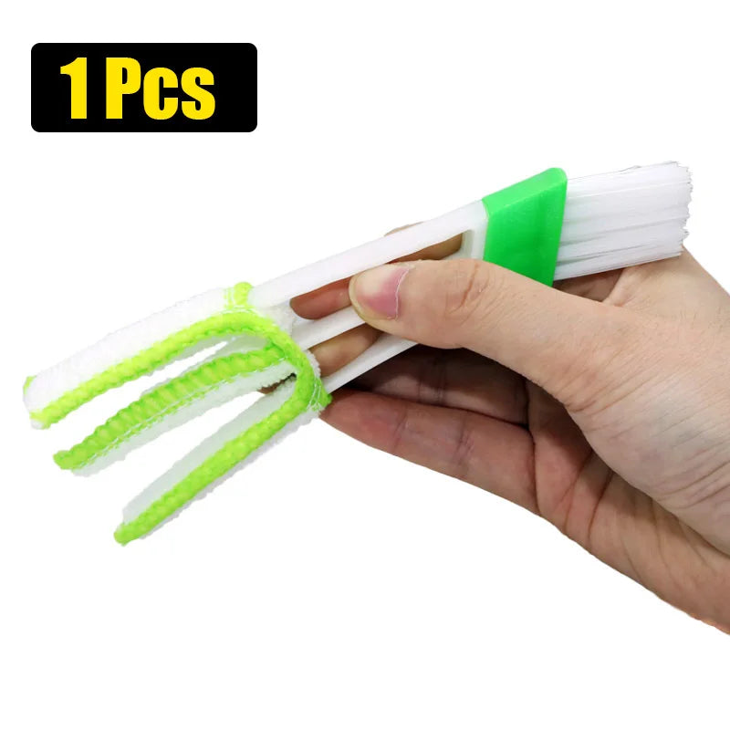 1 Pcs Long Durable 2 In 1 Double Slider Car Air-conditioner Outlet Cleaning Tool Outlet Window Cleaning Multi-purpose Brush