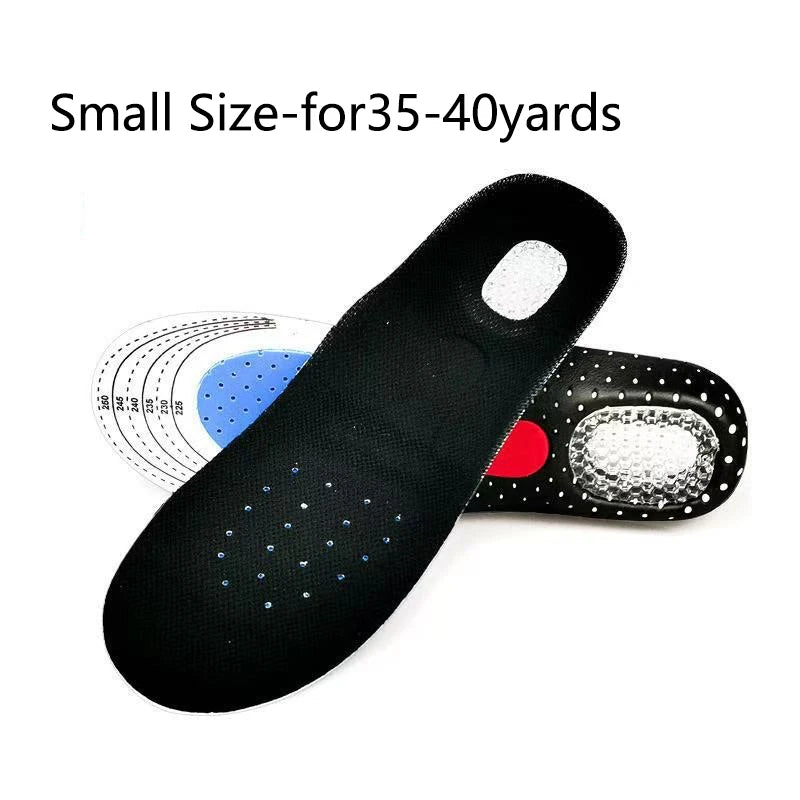 Cuttable Breathable Orthotic Arch Support Shoe Insoles for Men Women Soft Running Cushion Memory Gel Pad with Sweat Absorption