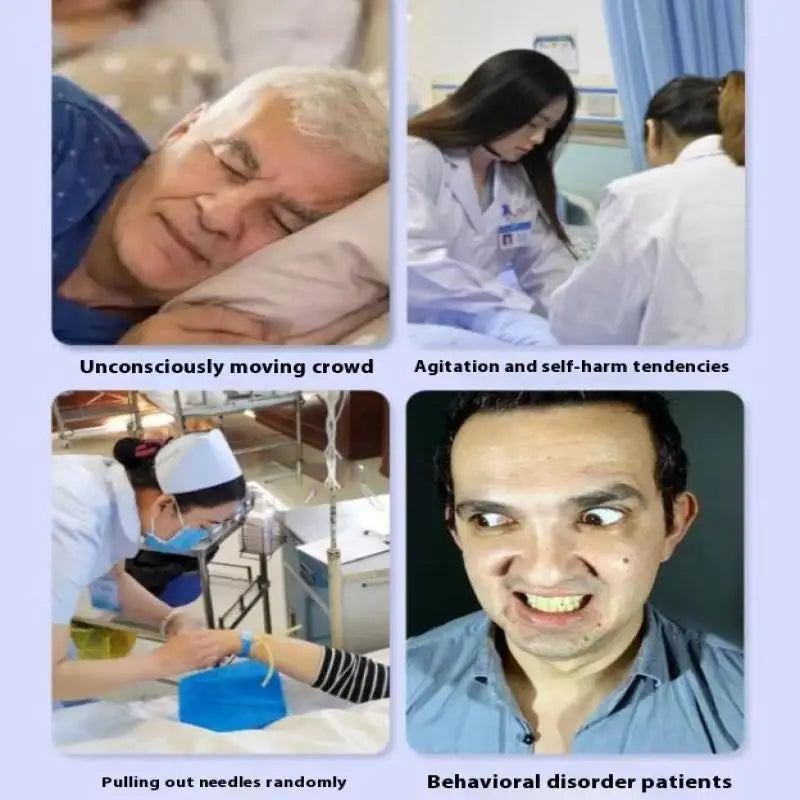 Patient Limb Restraints Belt Ankles Wrists Adjustable Quick-release Restraints Soft Breathable Bed Chair Limb Fixed Strap