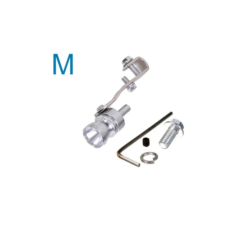 Gold Motorbike Car Blow Off Turbo Whistle Exhaust Muffler Pipe Aluminum Simulator Sound Pipe Car Motorcycle S/M/L/XL Car Styling