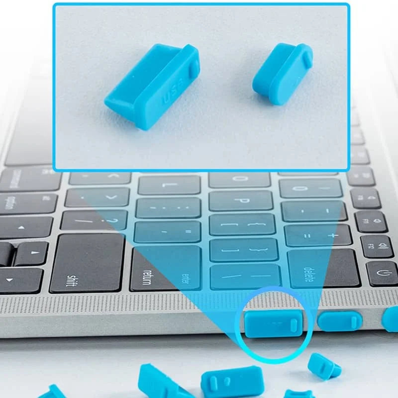 16Pcs/set Universal Anti Dustproof Notebook Port Plug Silicone Protector USB Elastic Laptop Computer Cover Stopper