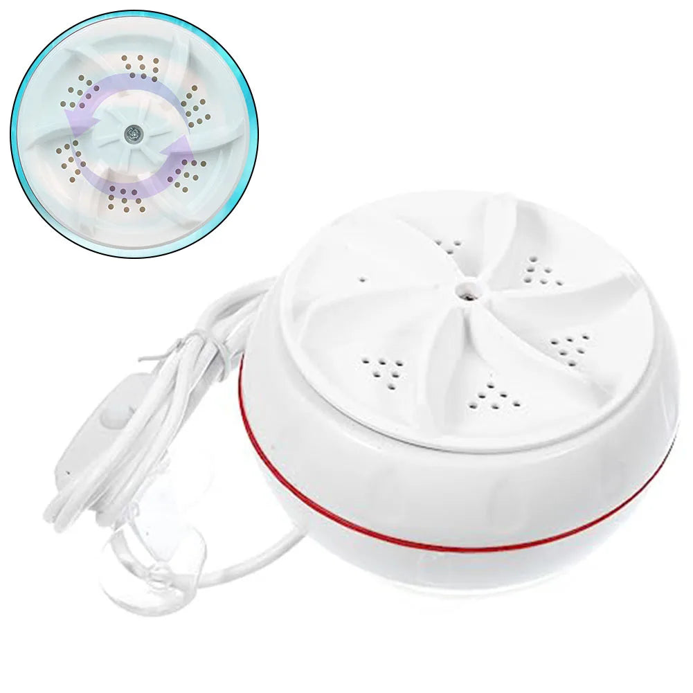 Mini Portable Washing Machine Turbocharging Lazy People Wash Socks USB White ABS Mini Portable Washing Machine Major Appliances