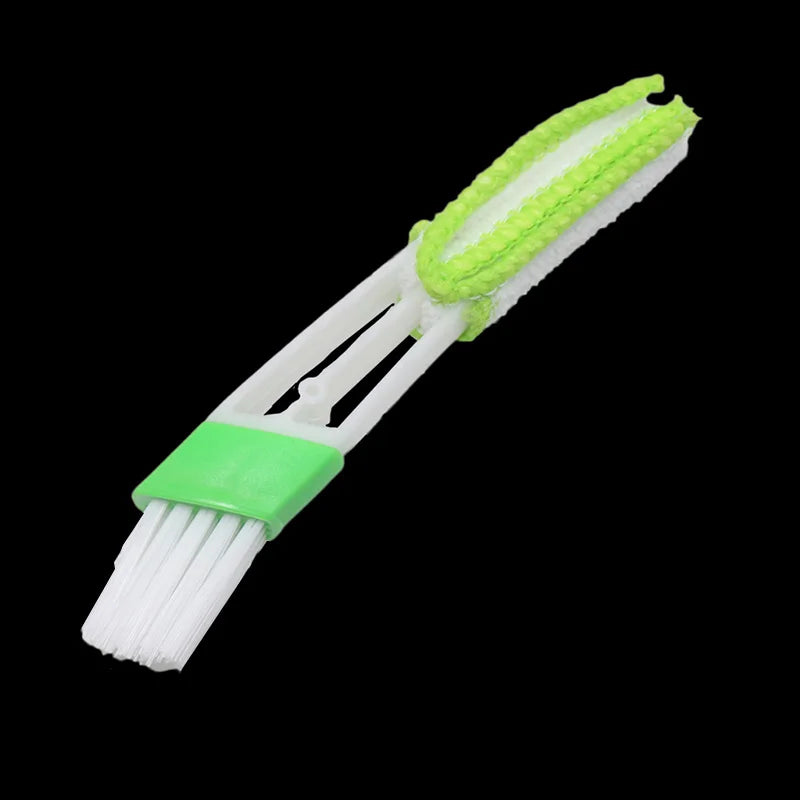 1 Pcs Long Durable 2 In 1 Double Slider Car Air-conditioner Outlet Cleaning Tool Outlet Window Cleaning Multi-purpose Brush