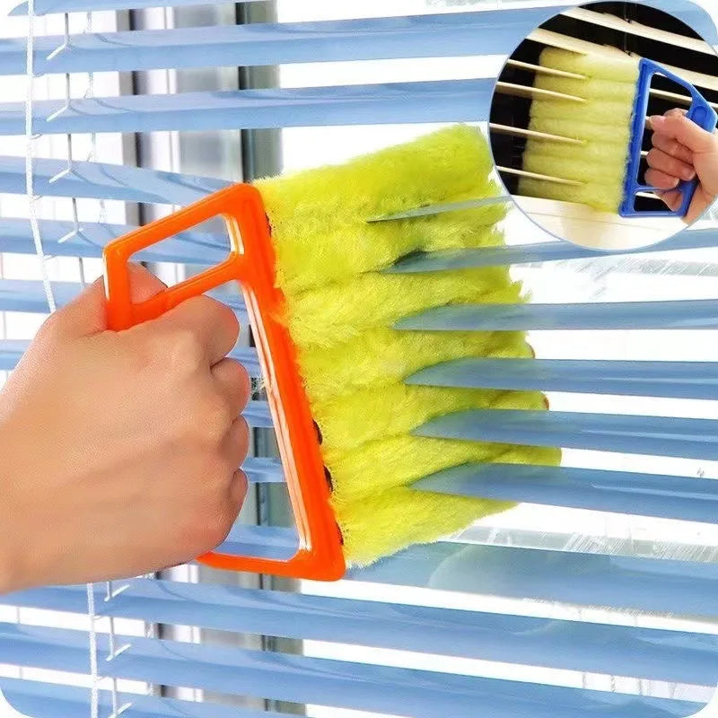 Multifunctional Blinds Window Cleaning Brush Air Conditioner Dust Removal Brush Blinds Duster Household Dust Brush for Window