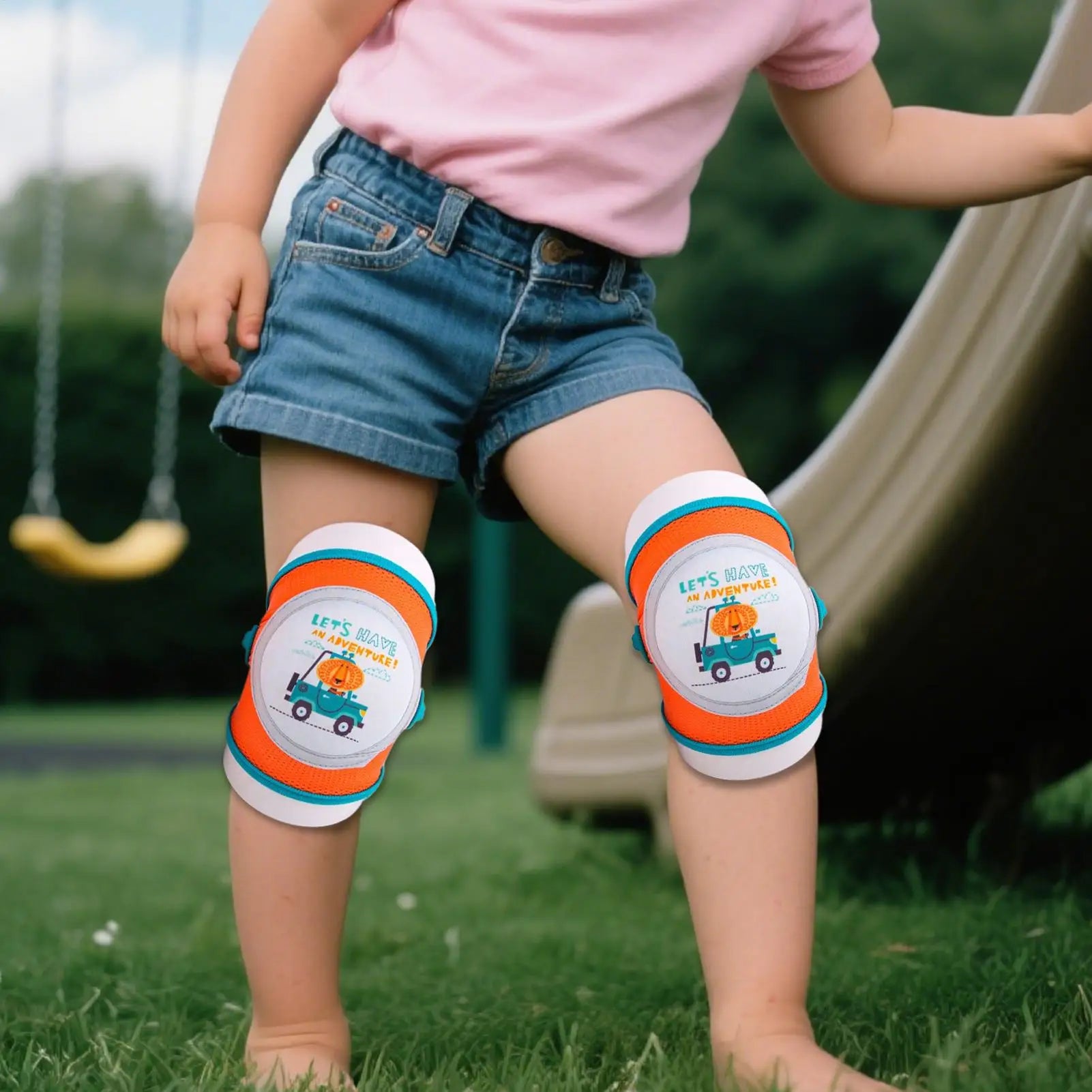 Kids Knee Pads 0-5 Years Breathable Kids Knee Brace Elastic Sleeve For Cycling Sports Girls Boys Walking Bike Outdoor Play