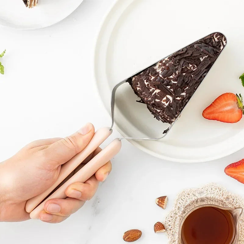 Stainless Steel Cake Slicer Cutter Tongs Cake Server Desserts Pastry Bread Pizza Devider Slicer Metal Pie Knife Cake Lifter Tool