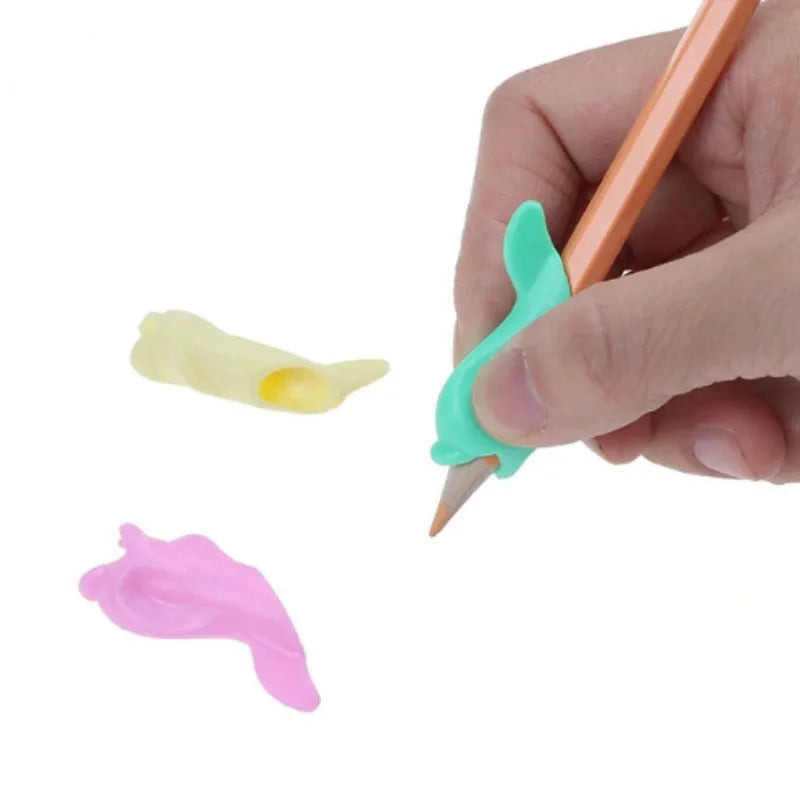 Three-Finger Children Writing Pencil Holder Kids Learning Practise Pen Aid Sleeve Posture Correction Device Child Writing Tools