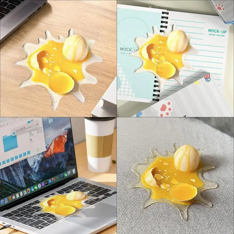 Broken Egg Phone Holder Creative Desk Phone Holder Funny Ugly Egg Prank Phone Stand Decoration Funny Spoof Mobile Holder
