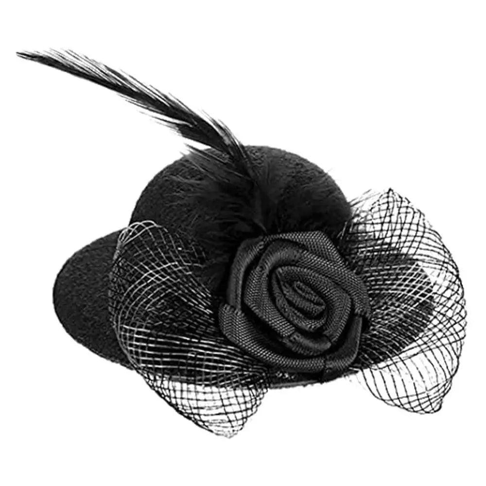 Adjustable Rooster Duck Stylish Show Costum Chicken Hats Cap for Hens Pets Supplies Feather Top Hat