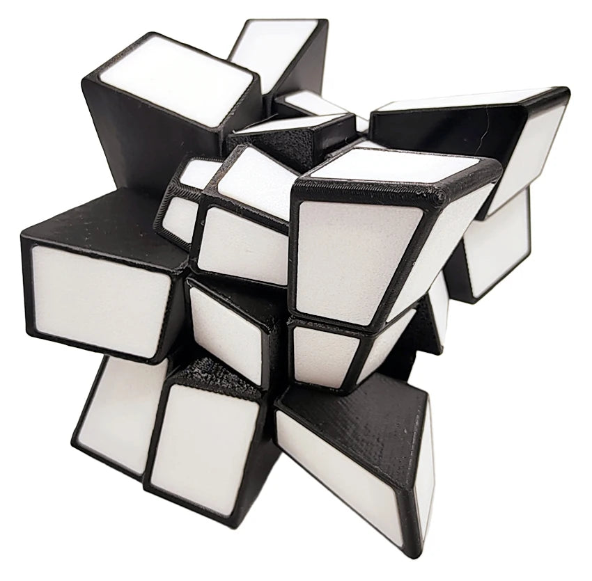 ZEPUZZLES Squished 3x3 Magic Cube Speed Cube Strange Shape Puzzle Stickerless Cube Puzzle Toys Children Gift Cubo Magico