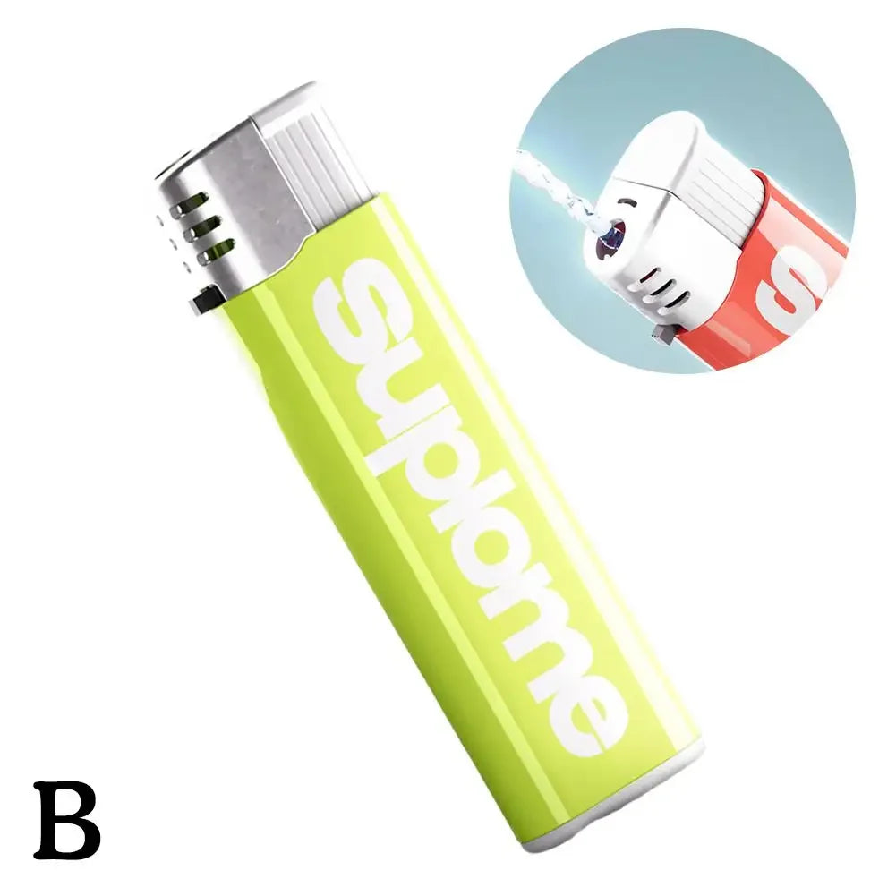 2025 New Portable Magic Lighter Prank Toy Realistic Funny Water Gun Lighter Decompression Toy  Waterpark