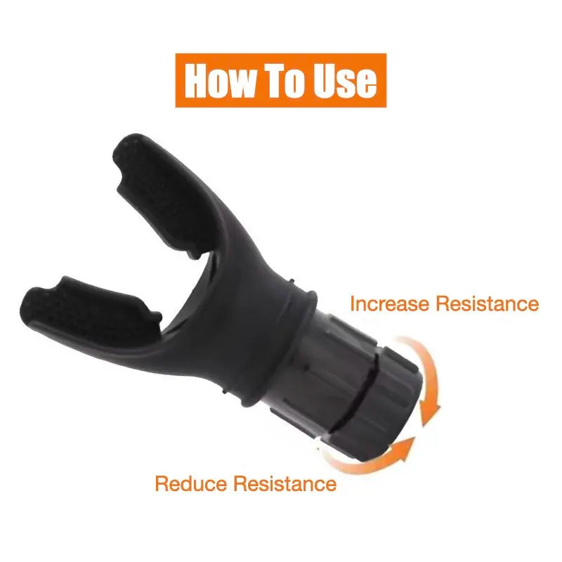 Breathing Trainer with Adjustable Resistances to Improve Lung Capacity and Respiratory Strength for Fitness Workouts