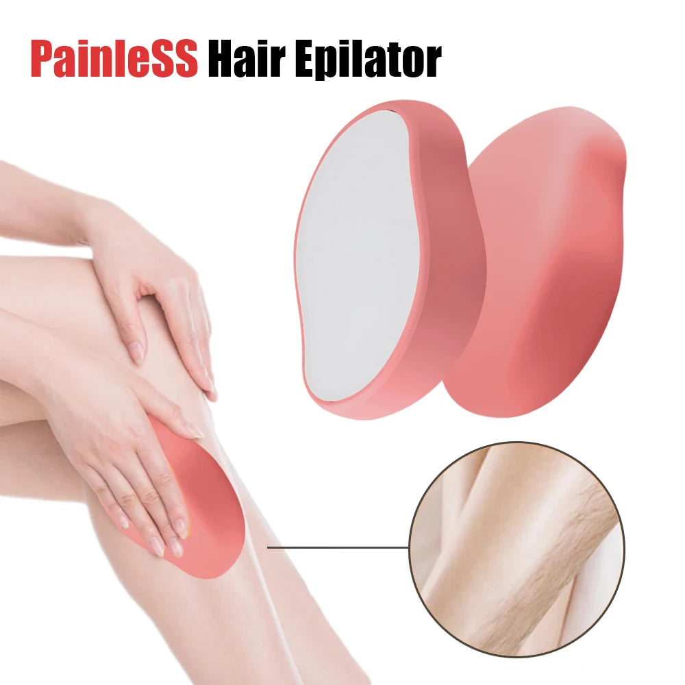 Crystal Epil Hair Removal Eraser Painless Safe Reusable Easy Clean Depilation Tool Physical Glass Hair Remov Body Beauty Eraser
