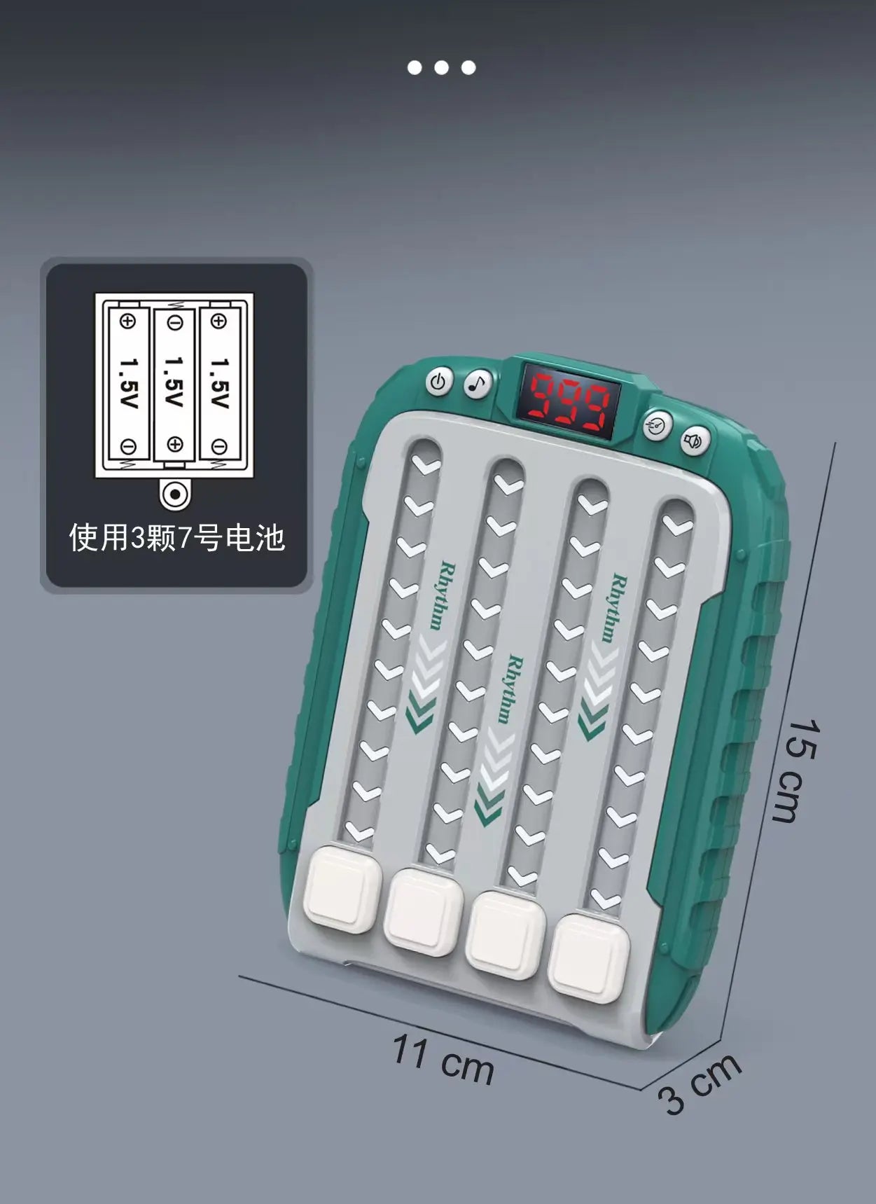 Electronic Music Rhythm Puzzle Game Machine Montessori Pockets Travel Toy Light Up Educationa Sensory Fast Push Table Game