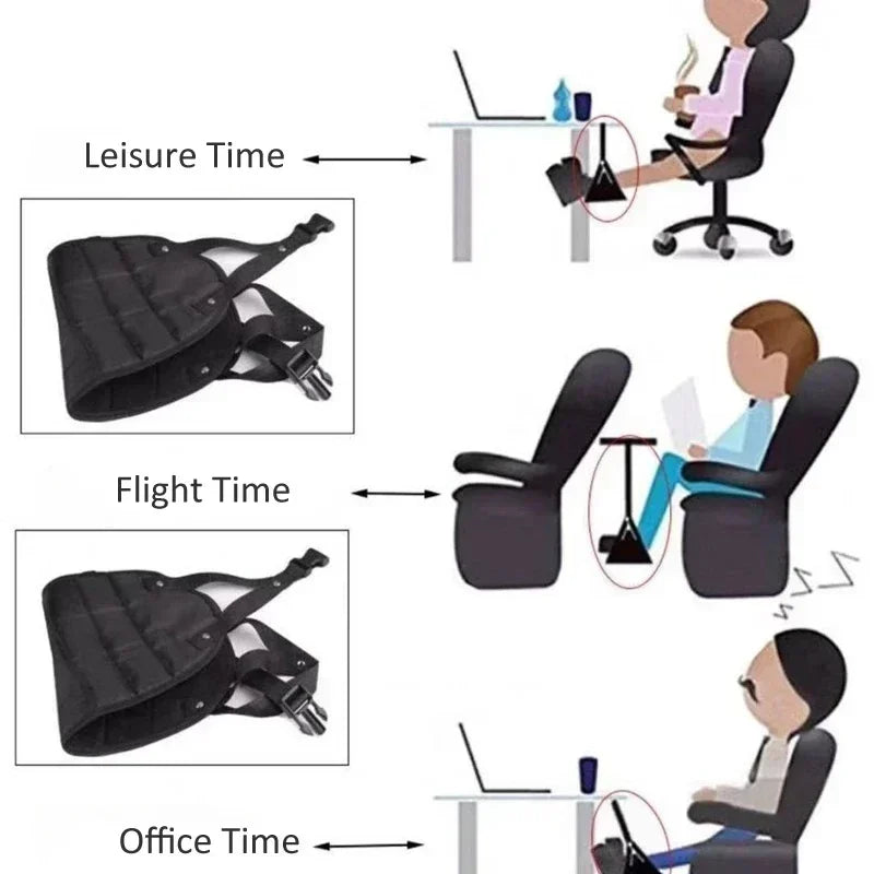 Portable Airplane Footrest,Leg Plane Travel Footrests,Foot Hammock Flight,Feet Rest Hanger for Planes,Train,Office,Car Women Men