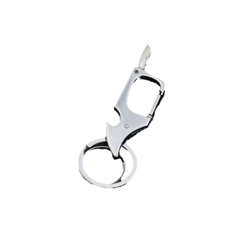 Men's Multifunctional Keychain Bottle Opener Anti-Lost Car Key Ring Creative Waist Hanging Design