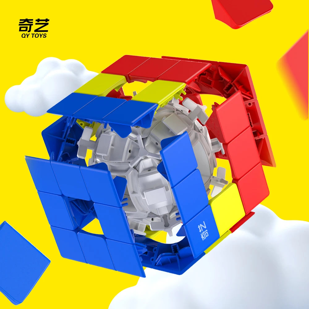 [JudyCube] Qiyi Void Sandwich Magic Speed Cube Stickerless Professional Fidget Toys Hollow sandwich 3x3 Cubo Magico Puzzle