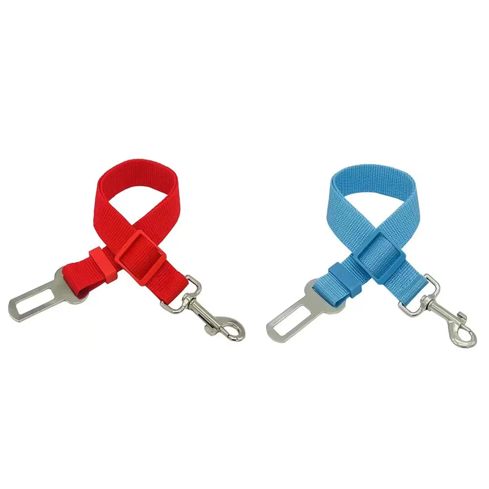 1/2/7Pcs Adjustable Pet Cat Dog Car Seat Belt Pet Seat Dog Harness Lead Clip Safety Lever Traction Dog Collars Dogs Accessoires