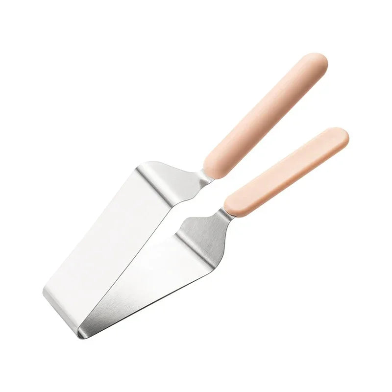 Stainless Steel Cake Slicer Cutter Tongs Cake Server Desserts Pastry Bread Pizza Devider Slicer Metal Pie Knife Cake Lifter Tool