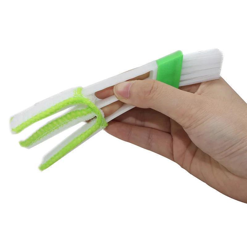 1 Pcs Long Durable 2 In 1 Double Slider Car Air-conditioner Outlet Cleaning Tool Outlet Window Cleaning Multi-purpose Brush