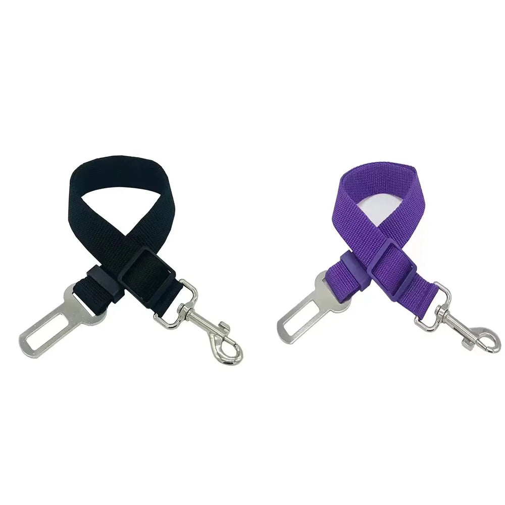 1/2/7Pcs Adjustable Pet Cat Dog Car Seat Belt Pet Seat Dog Harness Lead Clip Safety Lever Traction Dog Collars Dogs Accessoires