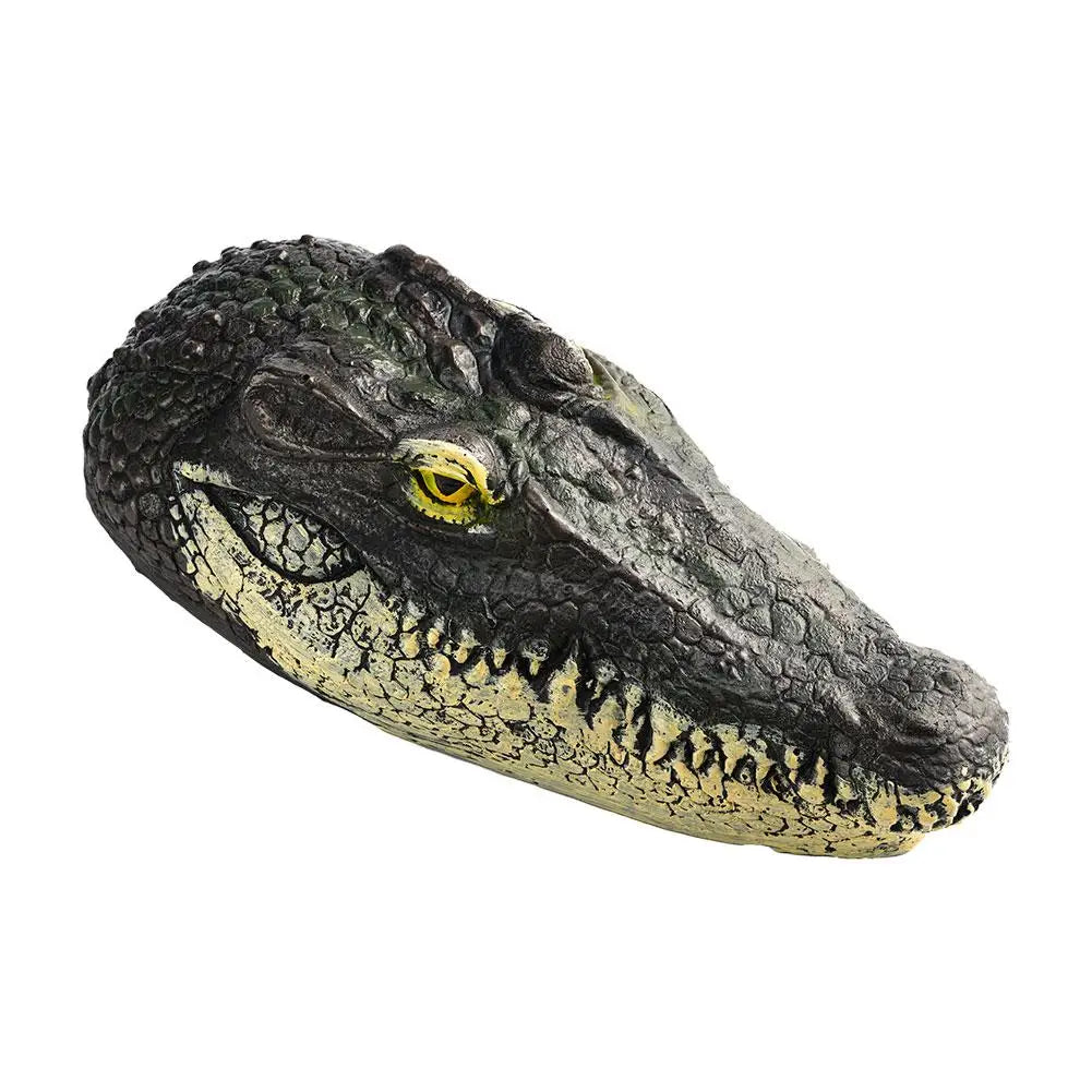 1pc Floating Alligator Head Aquatic Simulation Realistic Courtyard Head Animal Pond Pool Ornaments Park Decor Crocodile Out A5A5