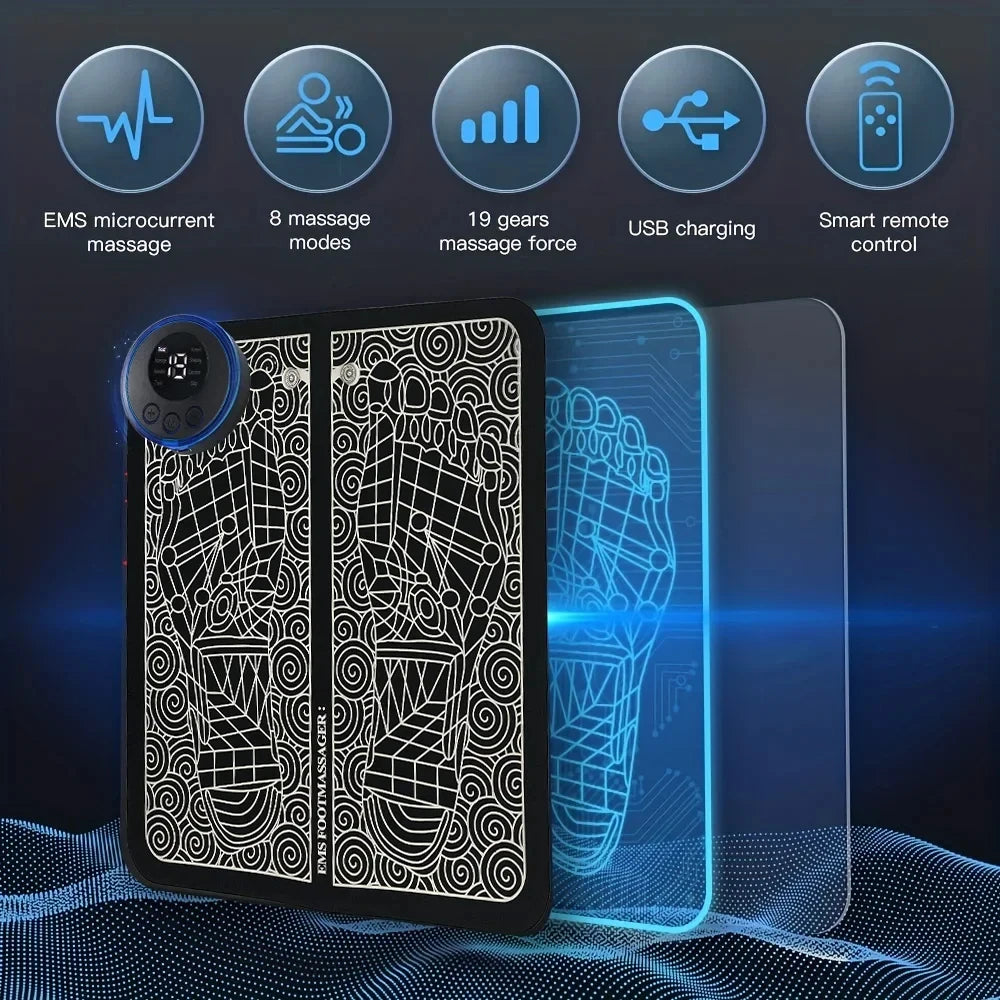 Electric Foot Massager Pad Muscle Massage Relaxation Trainer For Massage Fitness Outdoor Sport Home Family Relax