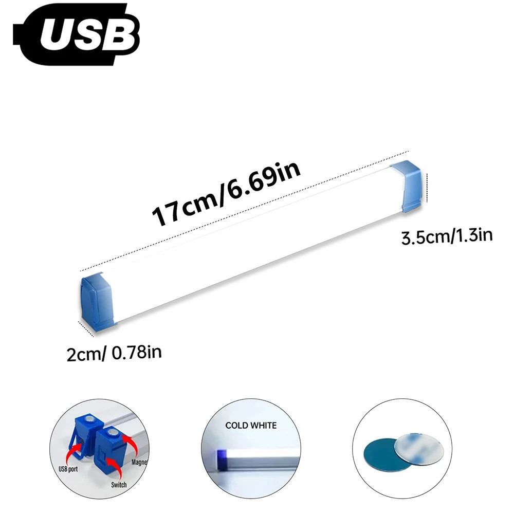 USB Type C Rechargeable Motion Sensor LED Bar Light Induction Night Light Portable for Kitchen Bedside Wardrobe Closet Aisle