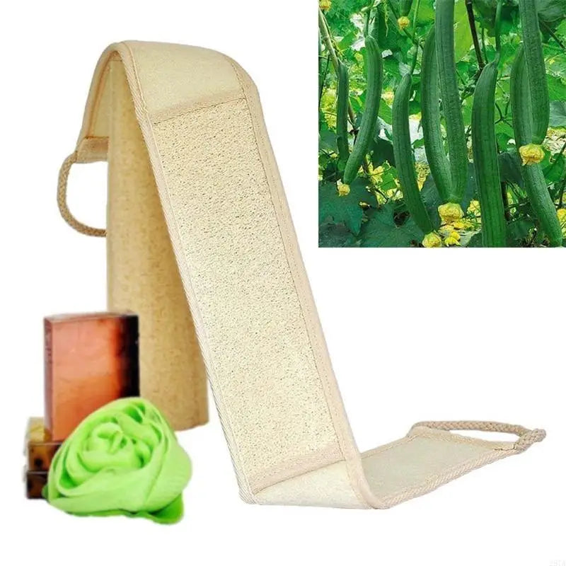 28TA 70cm Natural Loofah Back Scrubber Washer Shower Exfoliating Body Deep Cleaning Double Sided Massage Bath Sponge Bathroom