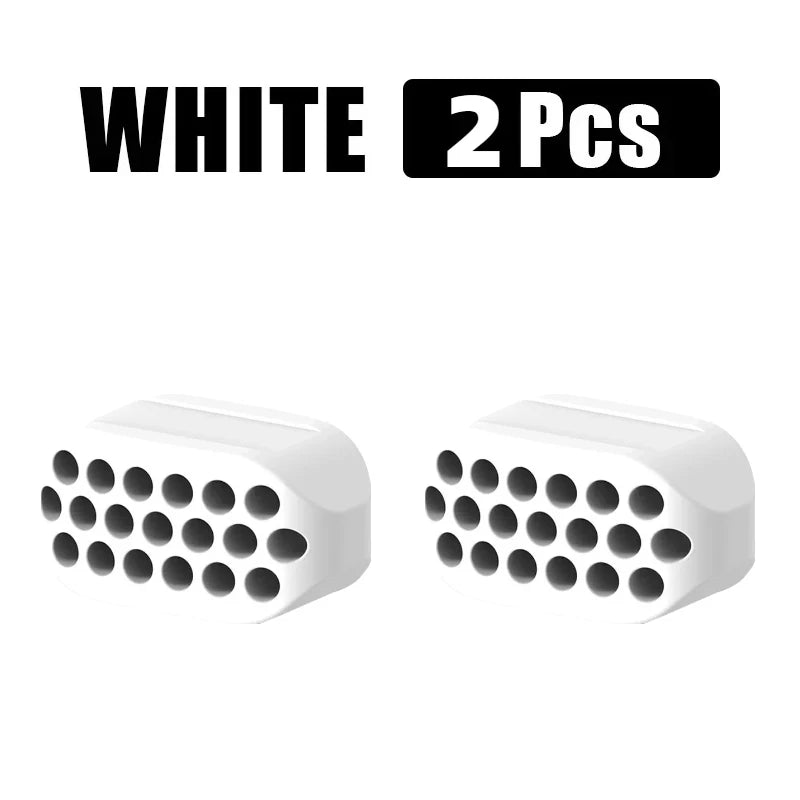 1/2Pcs Large Jaw Exerciser Fitness Jawline Muscle Training Double Chin Reducer Neck Face Slimming Mouth Jawliner Silicone Chew