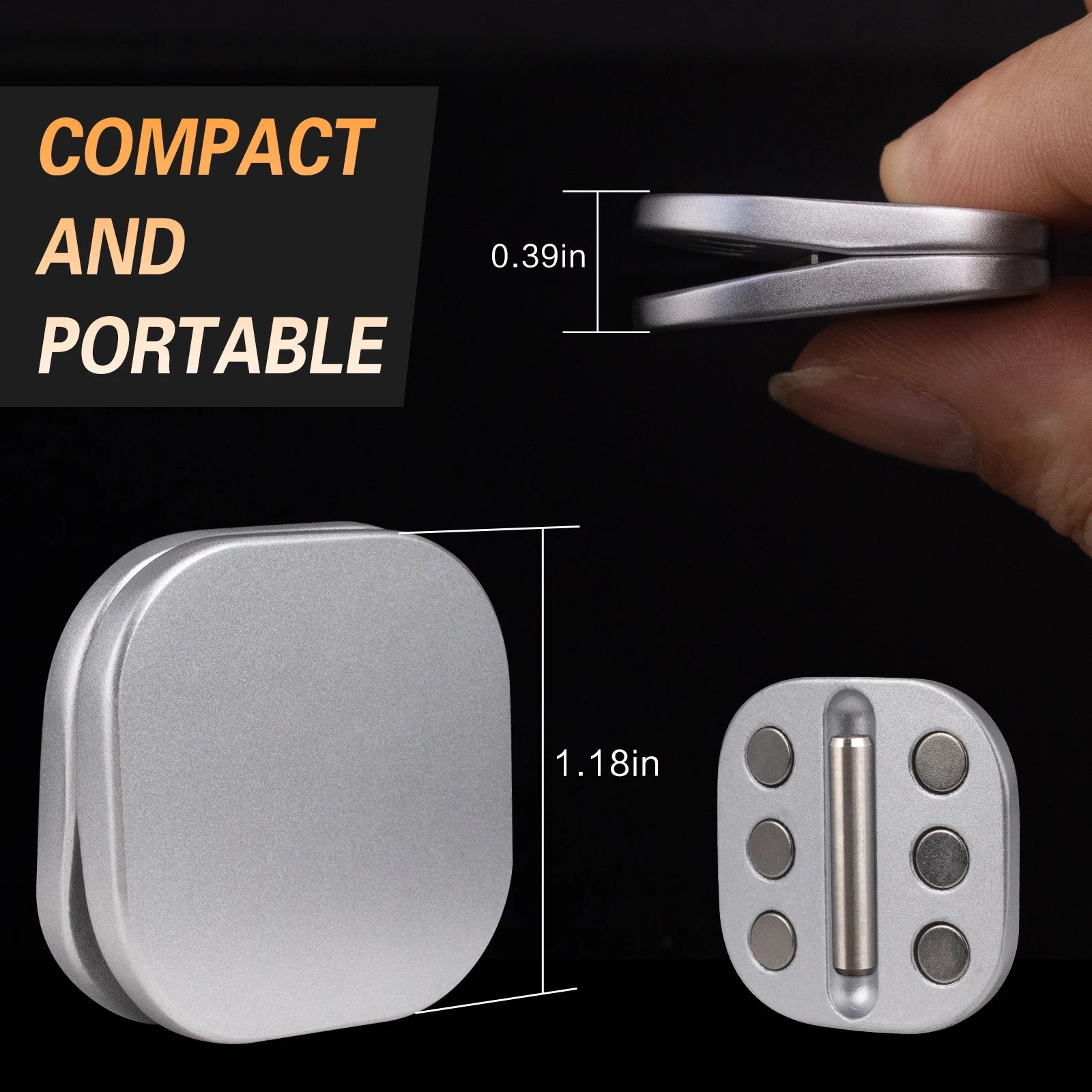 See-Saw Fidget Toys Adults, Metal Fidget Cliker Magnetic Fidget Slider for Boys, Men Stress Relief  Anxiety