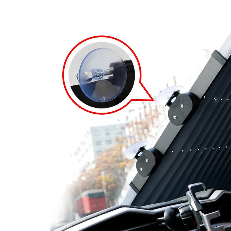 Car Sunshade Sun Visor Protector Auto Parasol For Front&Rear Windshield Side Window Shade Block Interior UV-protective Curtains