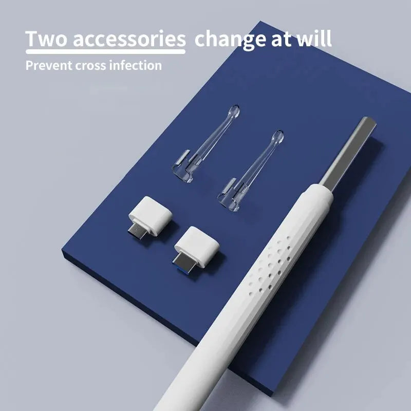 Smart Ear Cleaning Endoscope Spoon Mini Camera Ear Picker Ear Wax Removal Visual Ear Mouth Nose Otoscope Support Android PC